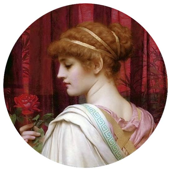 John William Godward Chloris  A Summer Rose Sweden oil painting art